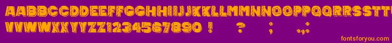 MexicanTequila Font – Orange Fonts on Purple Background