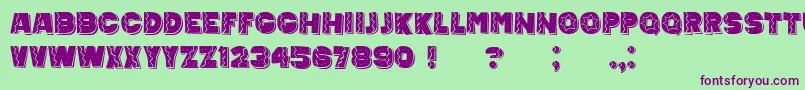 MexicanTequila Font – Purple Fonts on Green Background