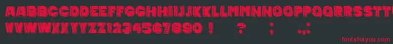MexicanTequila Font – Red Fonts on Black Background