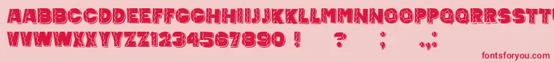 MexicanTequila Font – Red Fonts on Pink Background