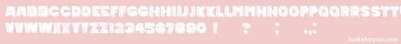 MexicanTequila Font – White Fonts on Pink Background