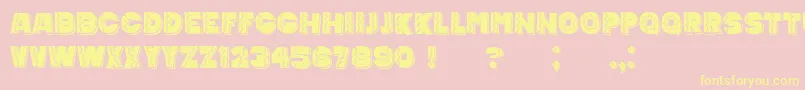 MexicanTequila Font – Yellow Fonts on Pink Background