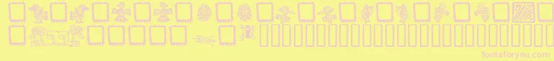 MEXIO    Font – Pink Fonts on Yellow Background