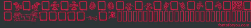 MEXIO    Font – Red Fonts on Black Background