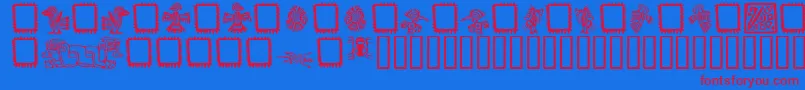 MEXIO    Font – Red Fonts on Blue Background