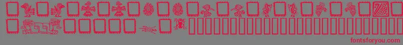 MEXIO    Font – Red Fonts on Gray Background