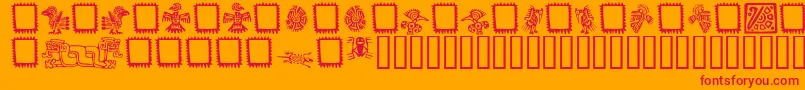 MEXIO    Font – Red Fonts on Orange Background
