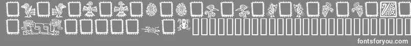 フォントMEXIO    – 灰色の背景に白い文字