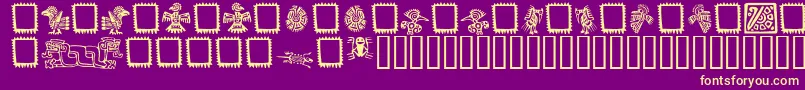 MEXIO    Font – Yellow Fonts on Purple Background