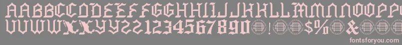 Mexside Demo Font – Pink Fonts on Gray Background