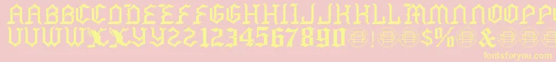 Mexside Demo Font – Yellow Fonts on Pink Background