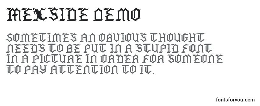 Review of the Mexside Demo Font
