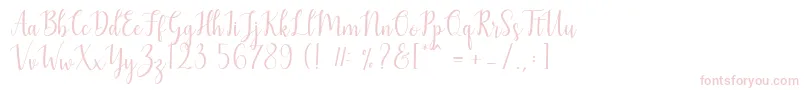 Mezabetto Font – Pink Fonts on White Background