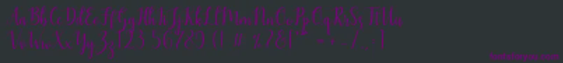 Mezabetto Font – Purple Fonts on Black Background