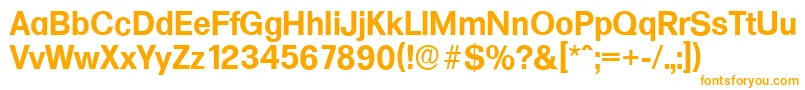 Шрифт FormulaserialBold – оранжевые шрифты на белом фоне