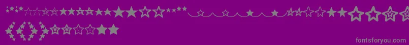 Police MF Star Dings   – polices grises sur fond violet