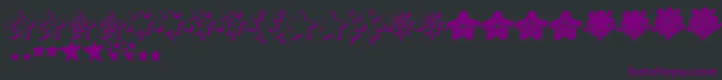 MF Star Dings 2   Font – Purple Fonts on Black Background