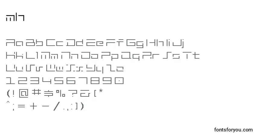 Fuente Mh   (134266) - alfabeto, números, caracteres especiales