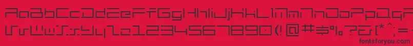 mh   Font – Black Fonts on Red Background
