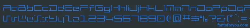 mh   Font – Blue Fonts on Black Background