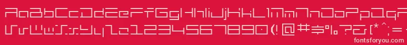 mh   Font – Pink Fonts on Red Background
