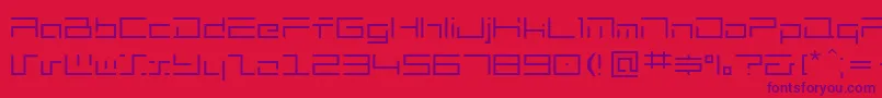 mh   Font – Purple Fonts on Red Background