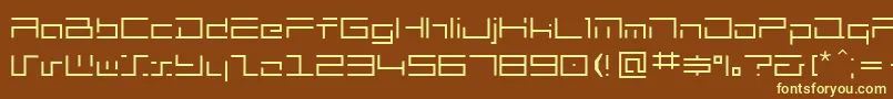 mh   Font – Yellow Fonts on Brown Background