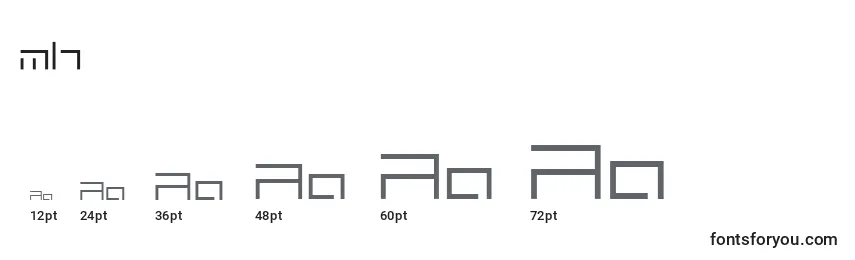 Размеры шрифта Mh   (134266)