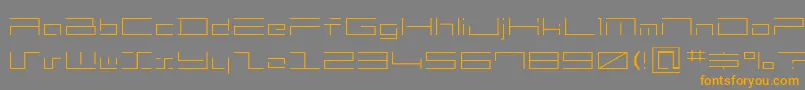 Шрифт mh2   – оранжевые шрифты на сером фоне