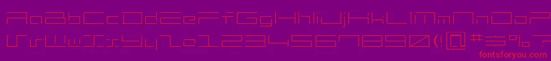 mh2   Font – Red Fonts on Purple Background