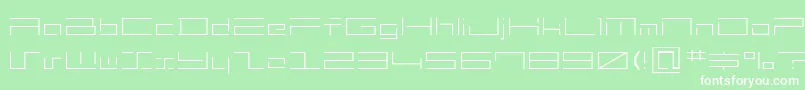 mh2   Font – White Fonts on Green Background