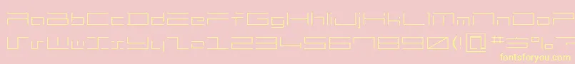 mh2   Font – Yellow Fonts on Pink Background