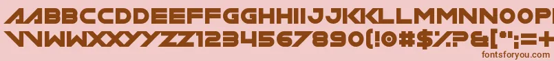 Miamagon-fontti – ruskeat fontit vaaleanpunaisella taustalla