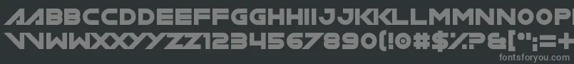 Шрифт Miamagon – серые шрифты на чёрном фоне