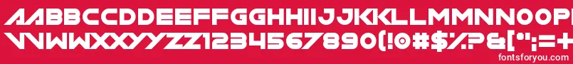 Miamagon Font – White Fonts on Red Background