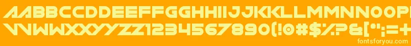 Lisätietoja Miamagon-fontista Miamagon-fontti – keltaiset fontit oranssilla taustalla
