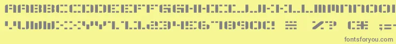 Шрифт Aldom2 – серые шрифты на жёлтом фоне