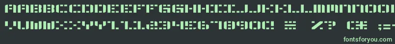 Fonte Aldom2 – fontes verdes em um fundo preto