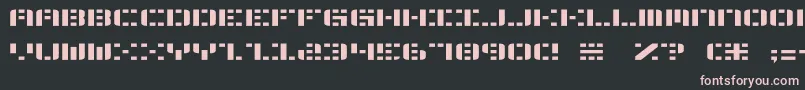 Шрифт Aldom2 – розовые шрифты на чёрном фоне