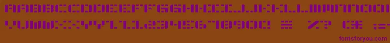 Шрифт Aldom2 – фиолетовые шрифты на коричневом фоне