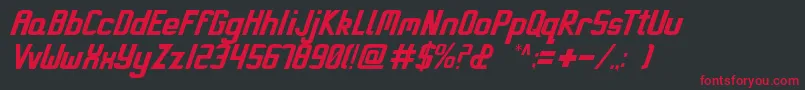 Miami Font – Red Fonts on Black Background
