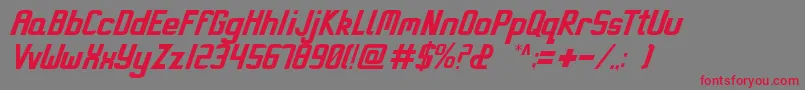 Miami Font – Red Fonts on Gray Background