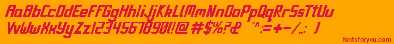 Miami Font – Red Fonts on Orange Background