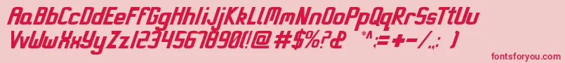 Miami Font – Red Fonts on Pink Background