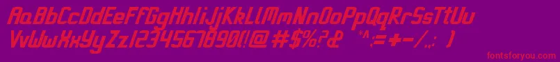 Miami Font – Red Fonts on Purple Background