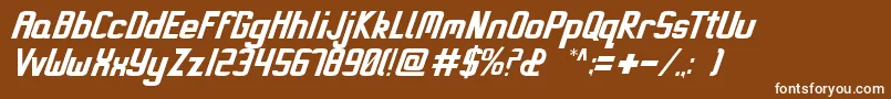 Miami Font – White Fonts on Brown Background