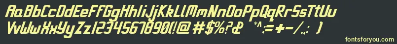 Miami Font – Yellow Fonts on Black Background
