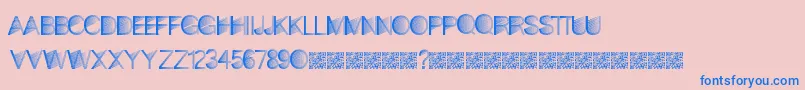 MiamiShades Font – Blue Fonts on Pink Background