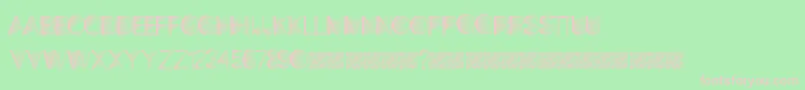 MiamiShades-fontti – vaaleanpunaiset fontit vihreällä taustalla