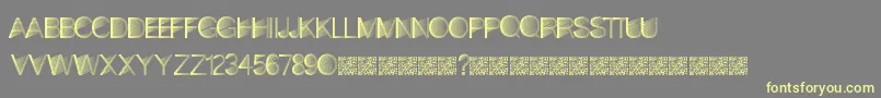 MiamiShades-fontti – keltaiset fontit harmaalla taustalla